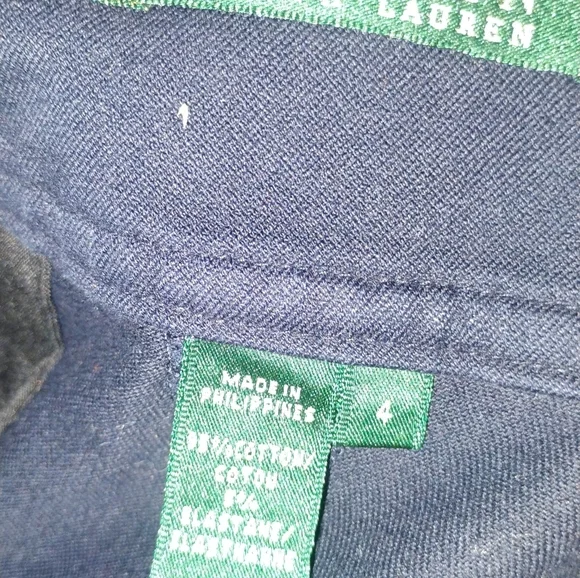 Lauren Ralph Lauren Navy Pencil Skirt SZ 4 - Picture 3 of 4